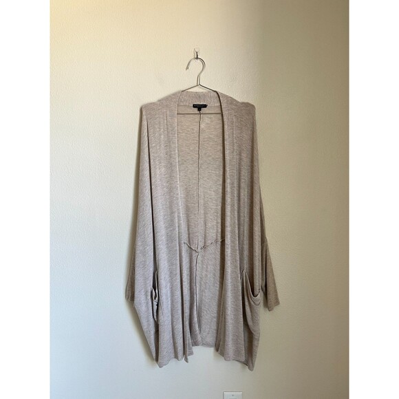 Beyond Yoga Brushed Up Easy Rider Origami Cardigan in Oatmeal Heather Size SMALL - Picture 1 of 4